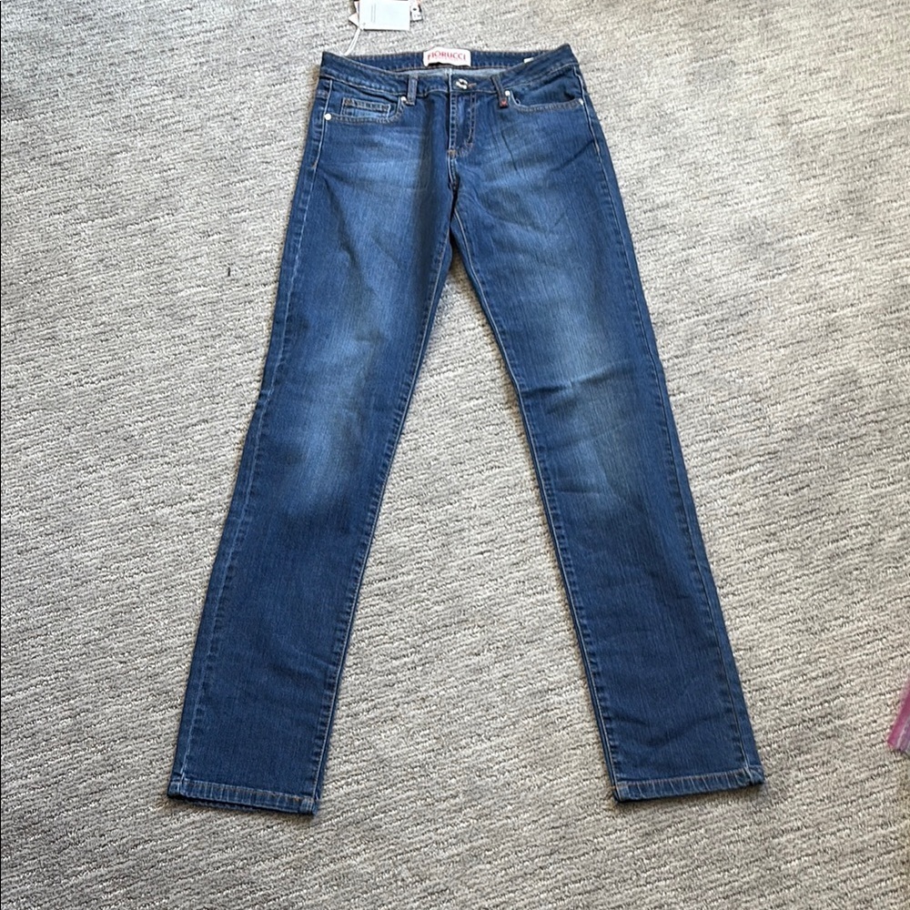 Fiorucci Blue Straight Leg Jeans with Classic Style